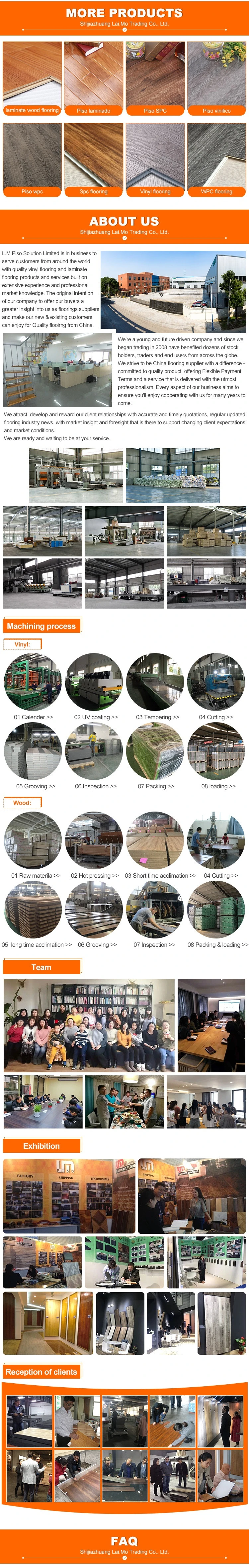 China Best Prices Composite 8mm Laminated Wood Flooring Sales