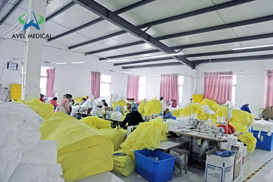 Chinese Suppliers Disposable Non-Woven Protective Clothing Isolation Gown