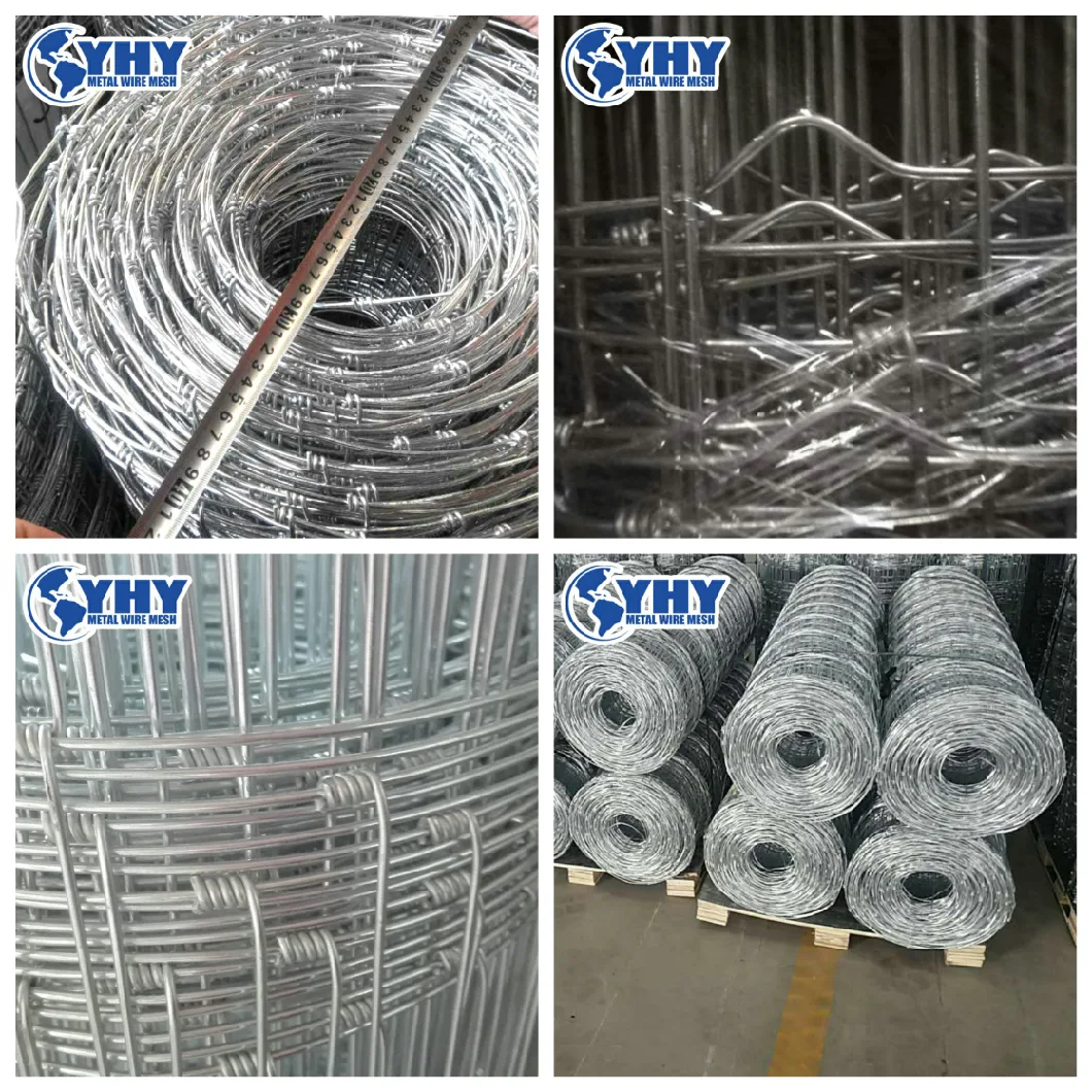 Low Carbon Galvanized Steel Wire Mesh White Farm Fence