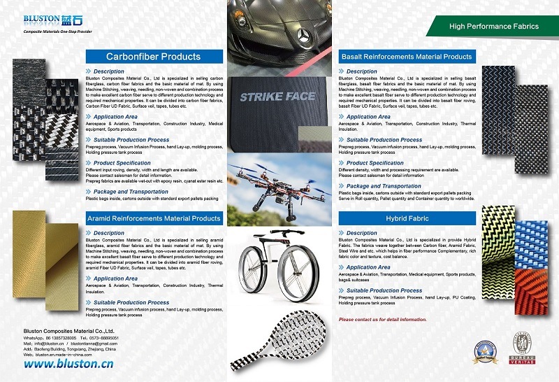 Kevelar Fabric Aramid Fabric, Carbon Fiber Fabrics Hybrid Fabric Multiaxial Fabrics