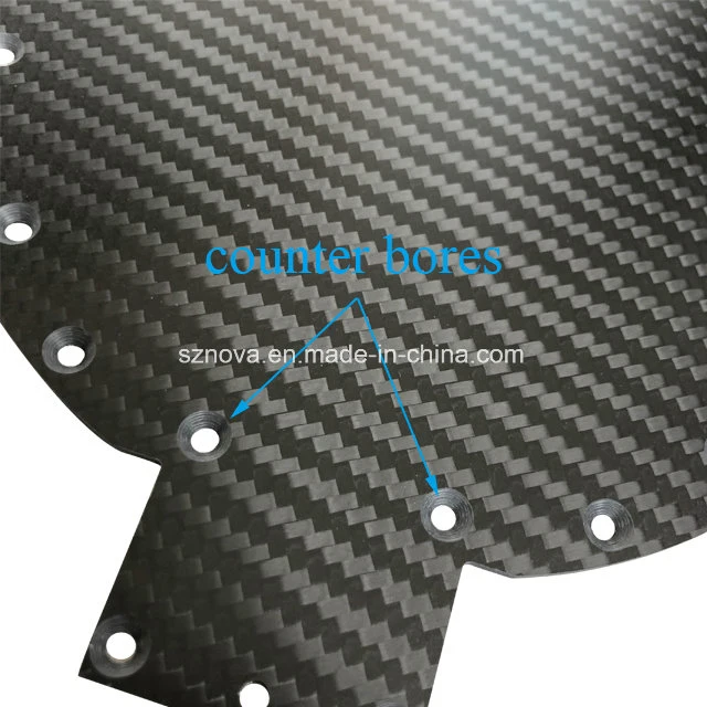 Customized 3K Carbon Fiber Laminated Sheet 2mm 10mm CNC Cut Carbon Fiber Plate