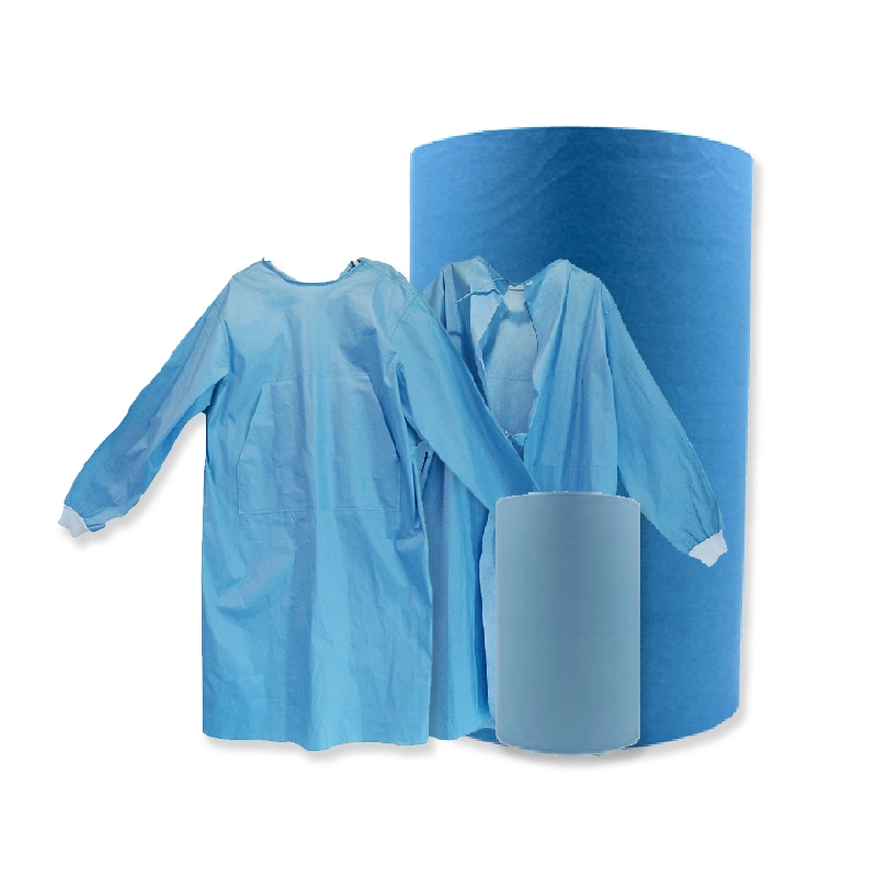 SMS Composite Spunbonded Non Woven Fabric Medical Melt-Blown Fabric for Surgical Gowns