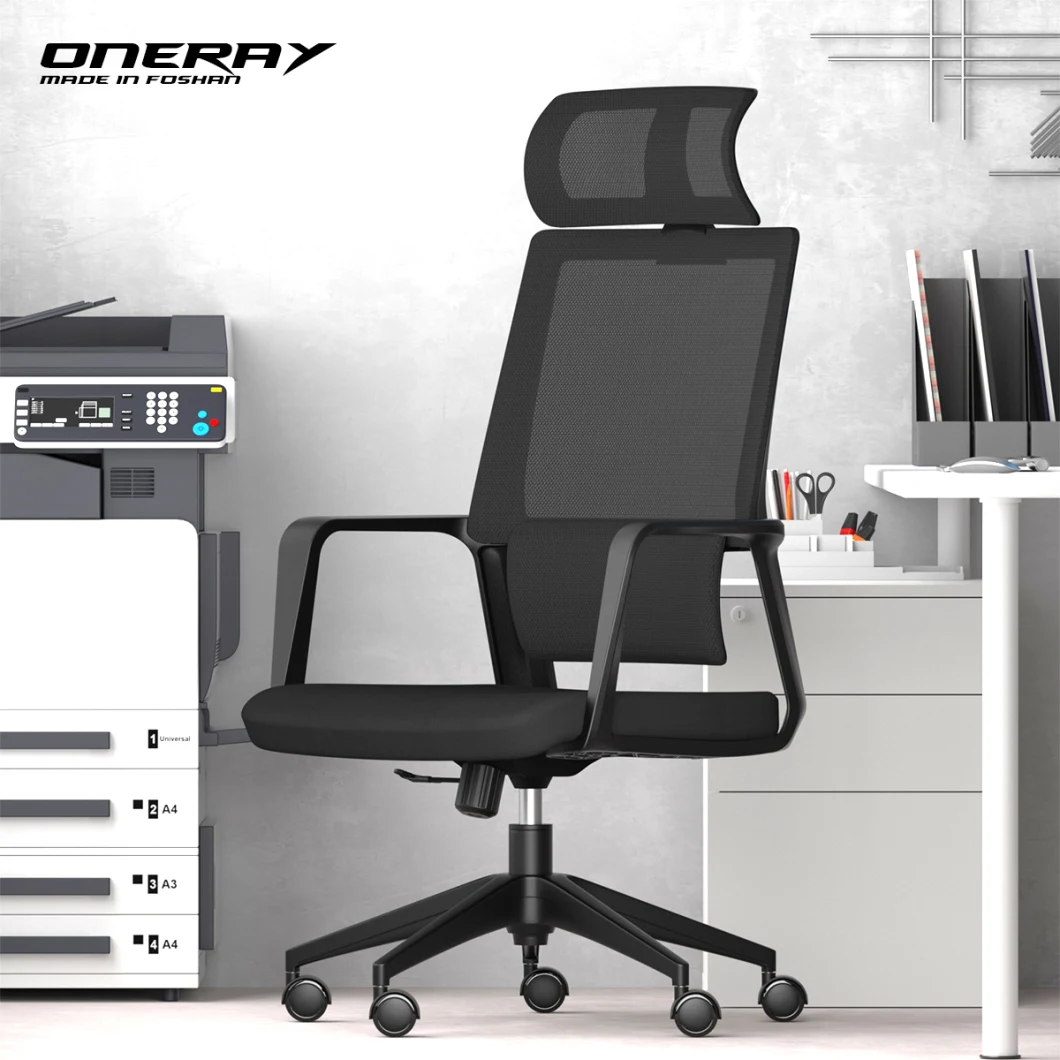 Oneray Foshan Furniture Manufacturers Fabric Chairs Modern Seat Cushion Mesh Office Chair
