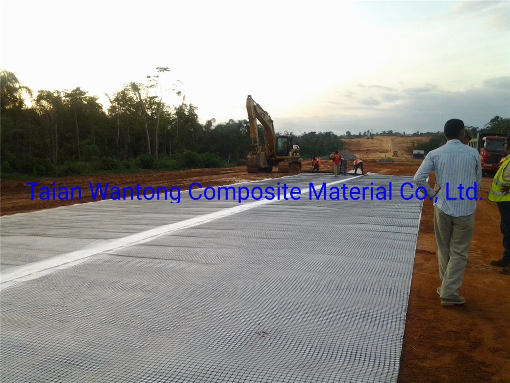 Polyester Geogrid Composite with Non Woven Fabric Geocomposite Pet Geogrid