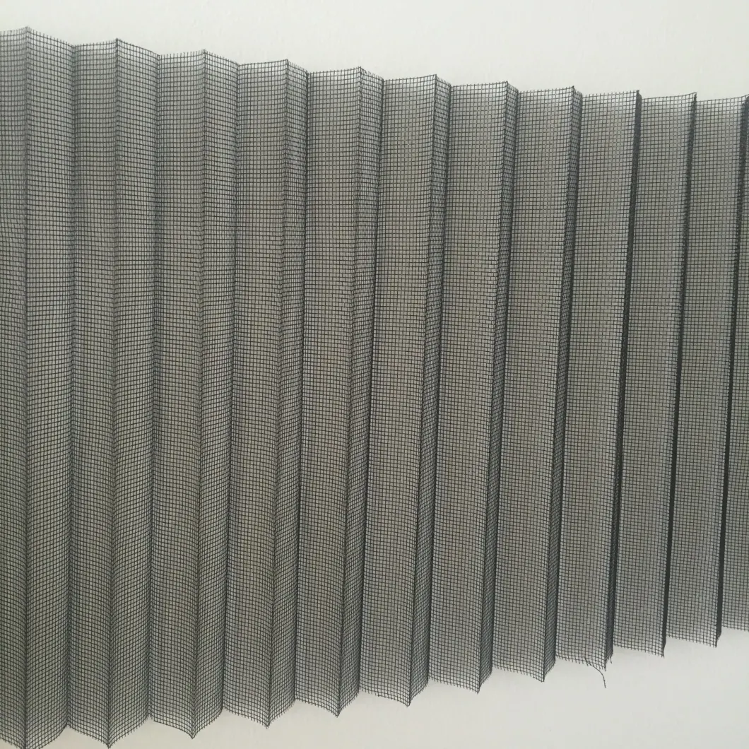 Chinese Supplier Plisse Screen Pleated Mesh with Good Fabrics