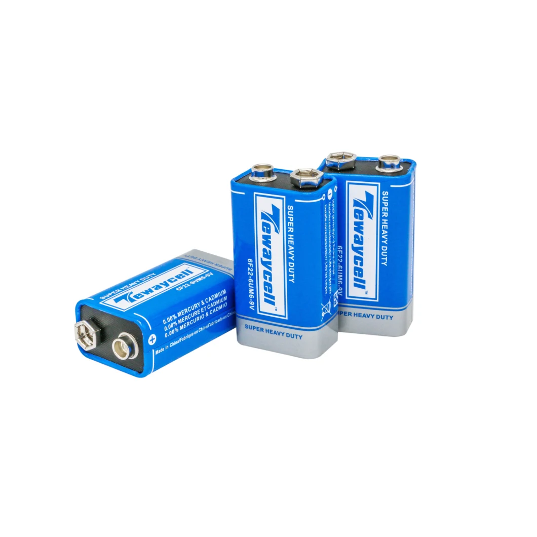 Dry Battery Carbon Cell 6f22/9V Carbon Cells with Shrink Package