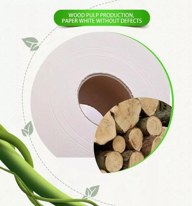 Soft Wood Pulp Toilet Tissue and Jumbo Roll Tissue & Toilet Tissue Paper 100% Recycle Pulp Mother Tissue Paper Parent Roll Big Jumbo Roll Toilet Paper