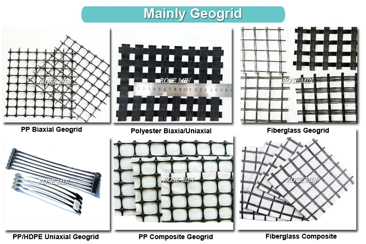 Fiberglass Geogrid 50kn Composite with PP Non-Woven Geotextile