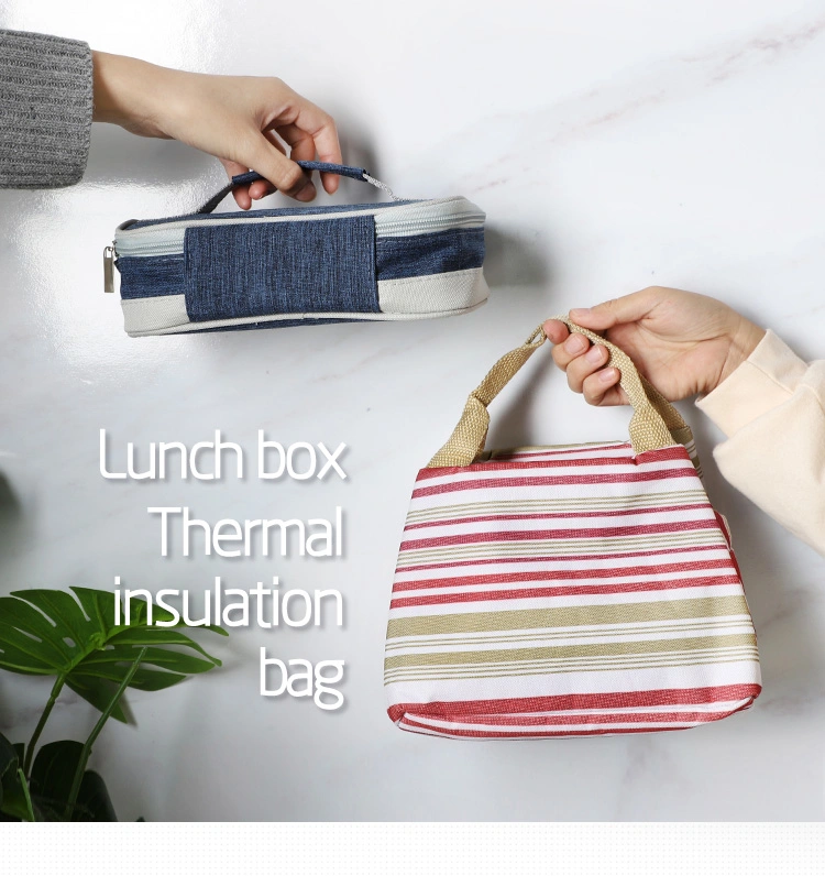 Outdoor Lunch Box Handle Oxford Cloth Aluminum Foil Insulation Bag