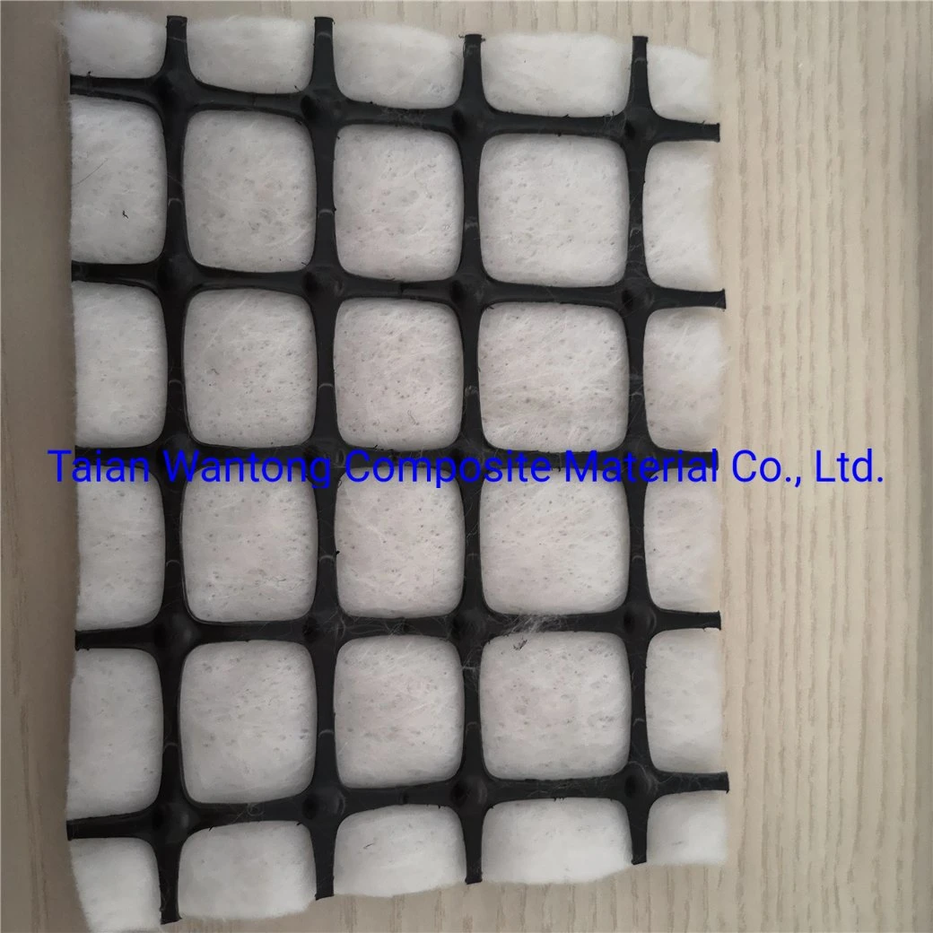 Road Base Stabilization PP Biaxial Geogrid Composite with Non Woven Geotextile