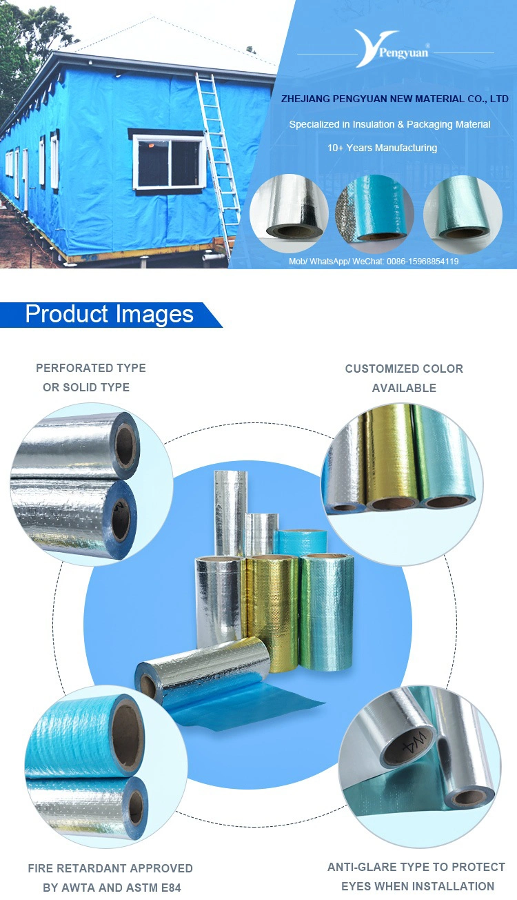 Woven Fabric Coated Aluminum Foil Insulation Fabric