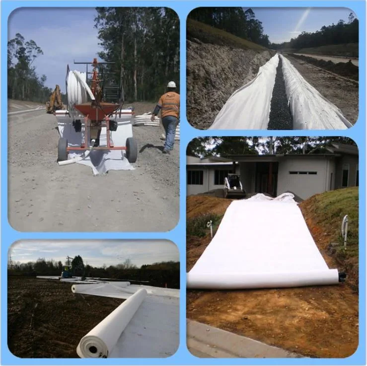 High Reinforcement White Weed Mat Roll Geotextile Fabric for Construction