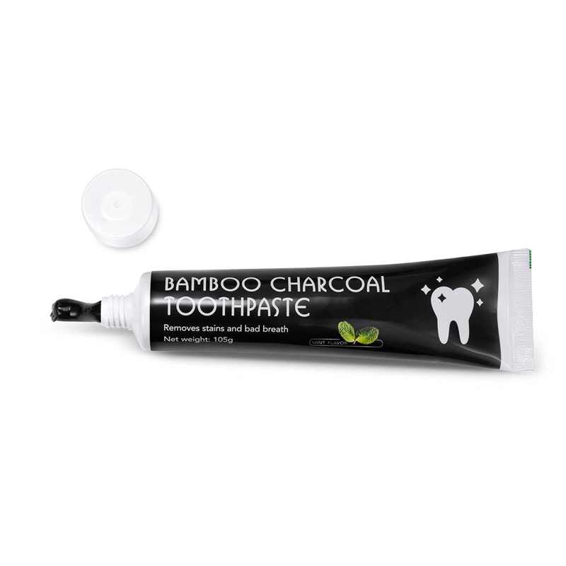 FDA Approved 105g English Neutral Package Charcoal Teeth Whitening Activated Carbon Toothpaste