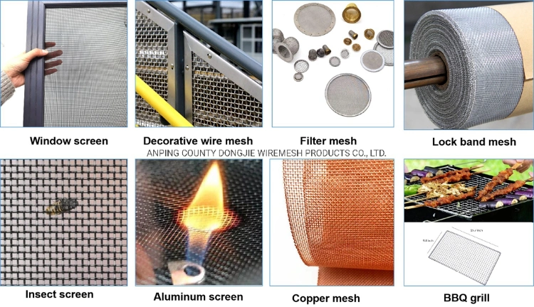 SGS Low Carbon Steel Galvanized Window Screen Mosquito Mesh Factory