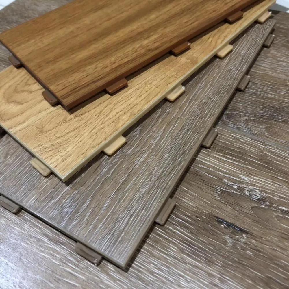 Factory PVC Click Indoor Wood Laminate Flooring Waterproof Wood Looking PVC Flooring