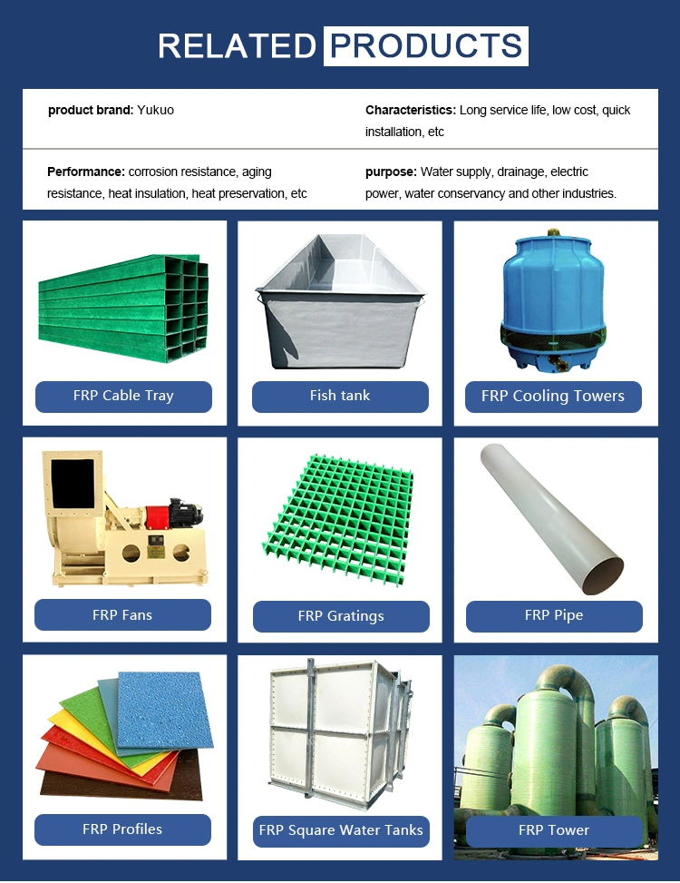 Safe and Reliable Fiberglass Products FRP/GRP Gratings for Building Material
