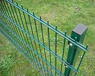 Low Carbon Steel Q195 Material and Welded Mesh Type Double Wire Mesh Fence