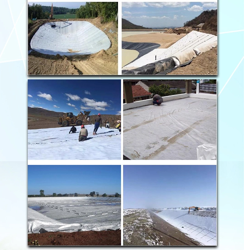 300GSM 100 Virgin Polypropylene Non Woven White Geotextile with High Reinforcement