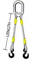 Single Leg Wire Rope Sling-Cable Laid 7X7X7