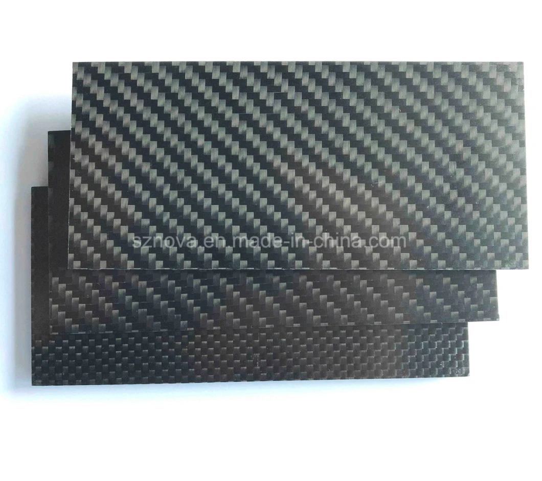 3K Plain Carbon Weaven 100% 3K Carbon Fiber Laminated Sheet for Knife Handle