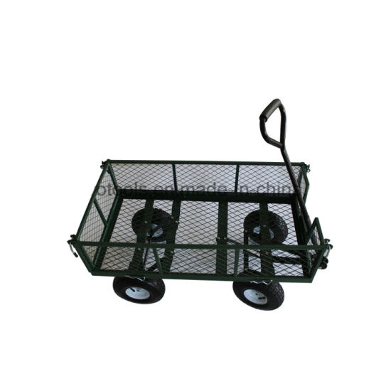 Chinese Manufacturer 500kg Load Capacity Utility Garden Tool Cart Welding Mesh Cart Tc1840