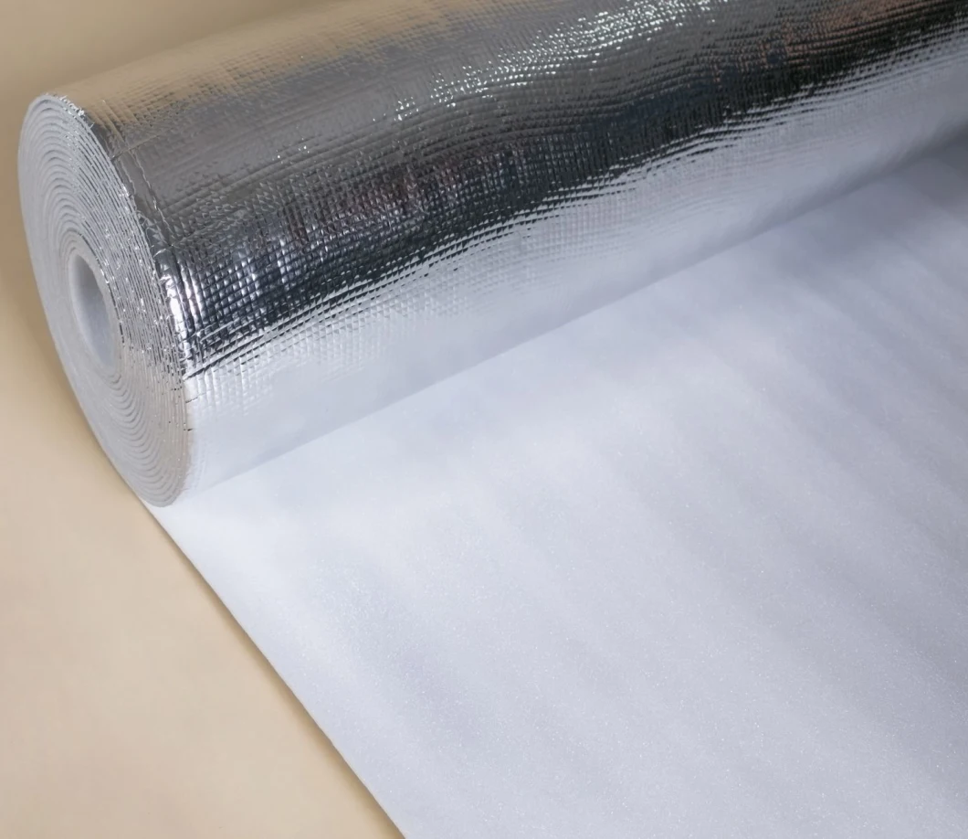 Reinforced Aluminium Foil Radiant Barrier Aluminium Foil Woven Fabric