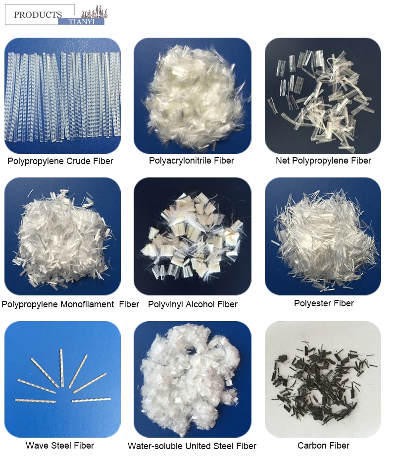Polypropylene Polyester Curved Macro Fiber for Building Material