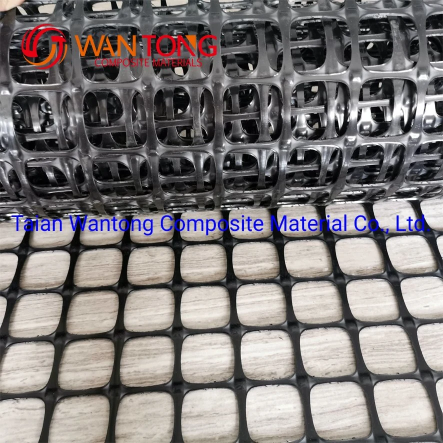 20kn/M High Strength Road Plastic PP PE Biaxial Geogrid Mesh for Driveway Earthwork Reinforcement