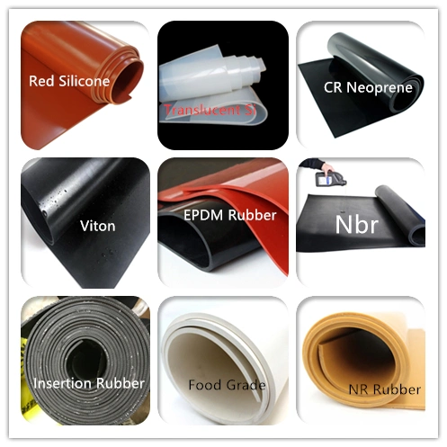 Impact Resistant SBR Rubber Sheet Roll with Fabric Nylon Insertion Reinforcement