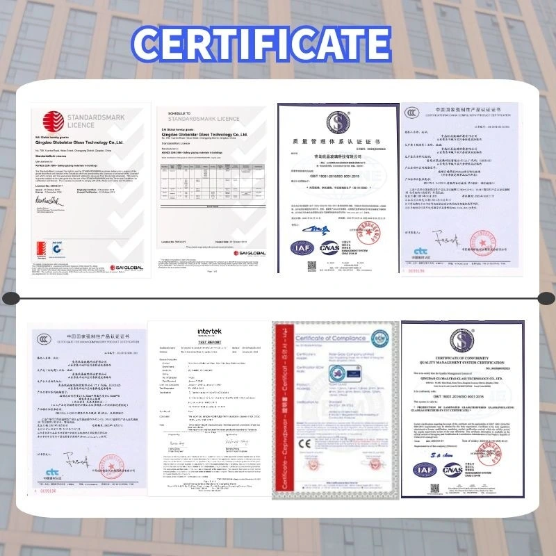 10.38mm Clear Laminated Glass/Bronze Lamianetd Glass/Blue Laminated Glass/Blue Green Laminated Glass/Safety Glass/Milky Laminated Glass