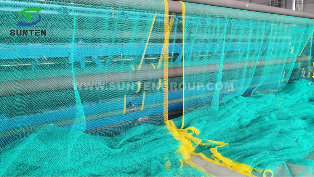 Factory Price Rainbow Color Polyester Knotless Cargo Climbing Netting, Fall Arrest Netting, Safety Catch Netting in Construction Sites, Amusement Park