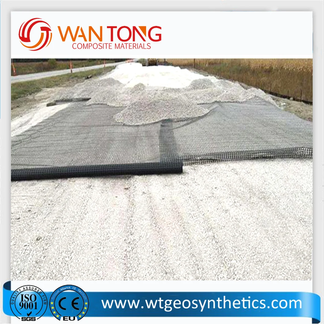100kn-100kn/Airport Reinforcement/Railway Reinforcement Polyester Geogrid