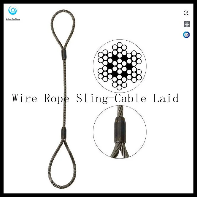 Single Leg Wire Rope Sling-Cable Laid 7X7X7