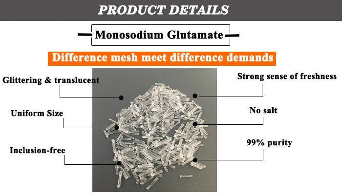 Manufacture Chinese Salt White Crystal Seasoning 80 60 Mesh Msg