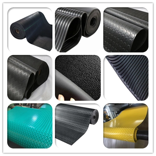 Impact Resistant SBR Rubber Sheet Roll with Fabric Nylon Insertion Reinforcement