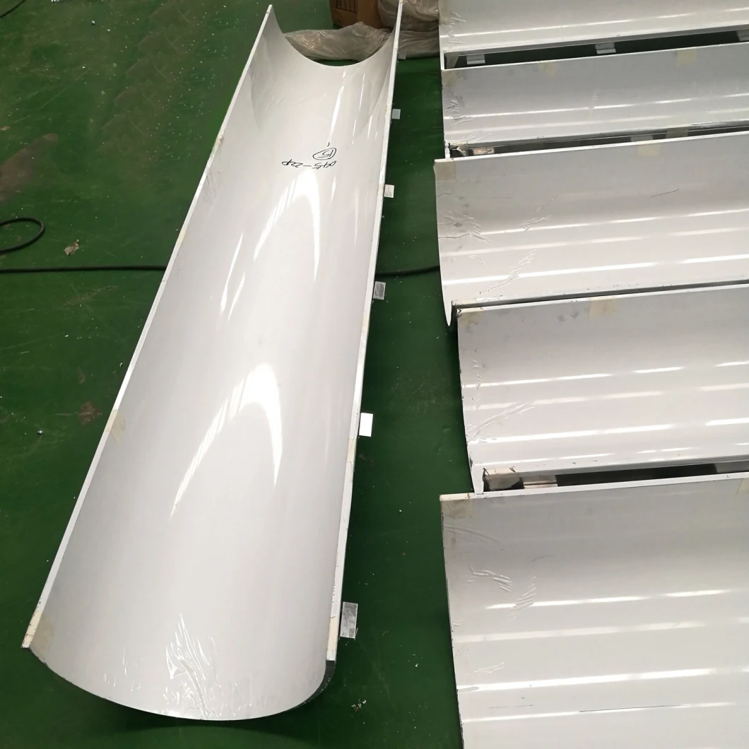 Curved Aluminium Honeycomb Composite Sheet for Building Roof or Bus Shelters