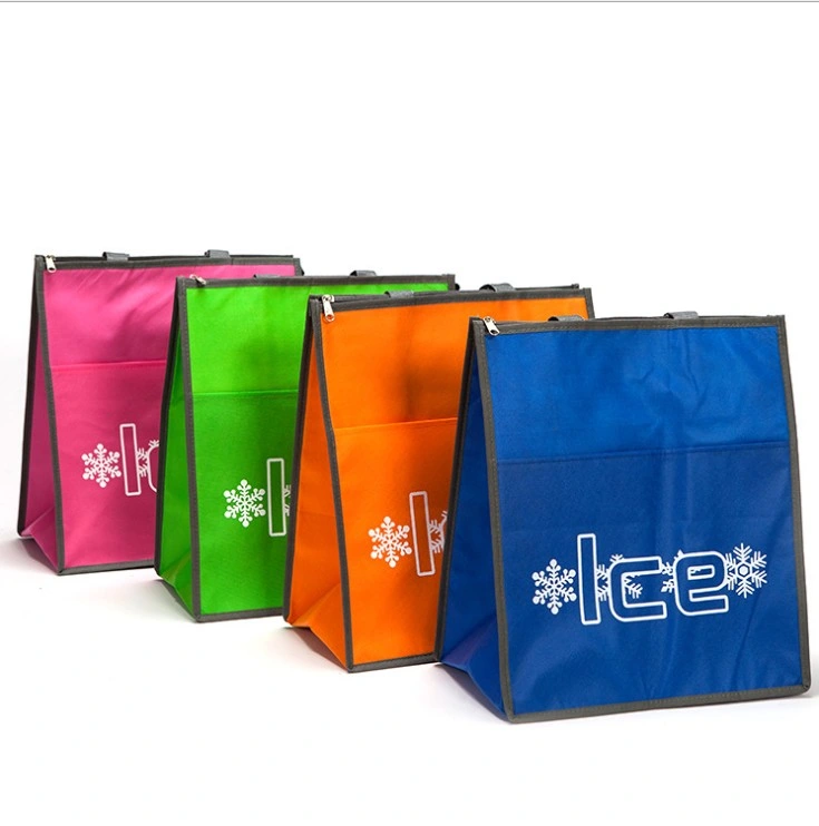 Insulated Promotional Polyester Oxford Lunch Cooler Tote Bags for Food Package