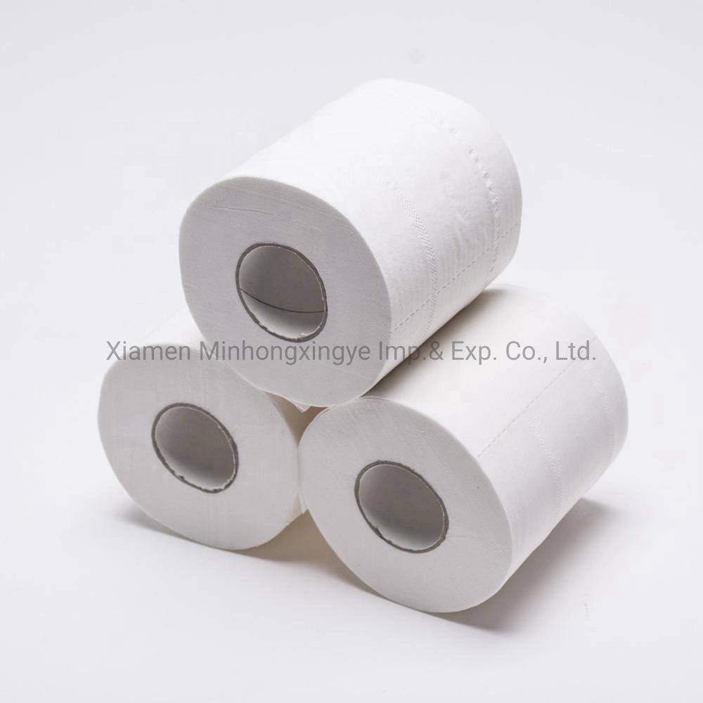 Wood Pulp Rolling Paper Tissue Strong Water Absorption Toilet Paper Roll Tissue