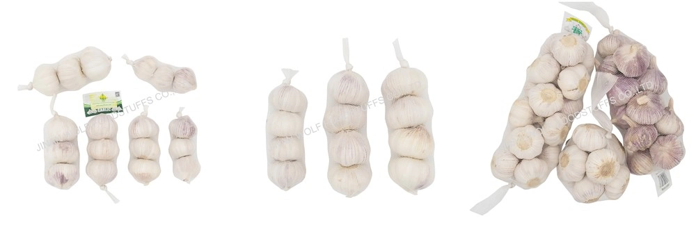 Mesh Bag Chinese Exporter Fresh Pure Super White Garlic