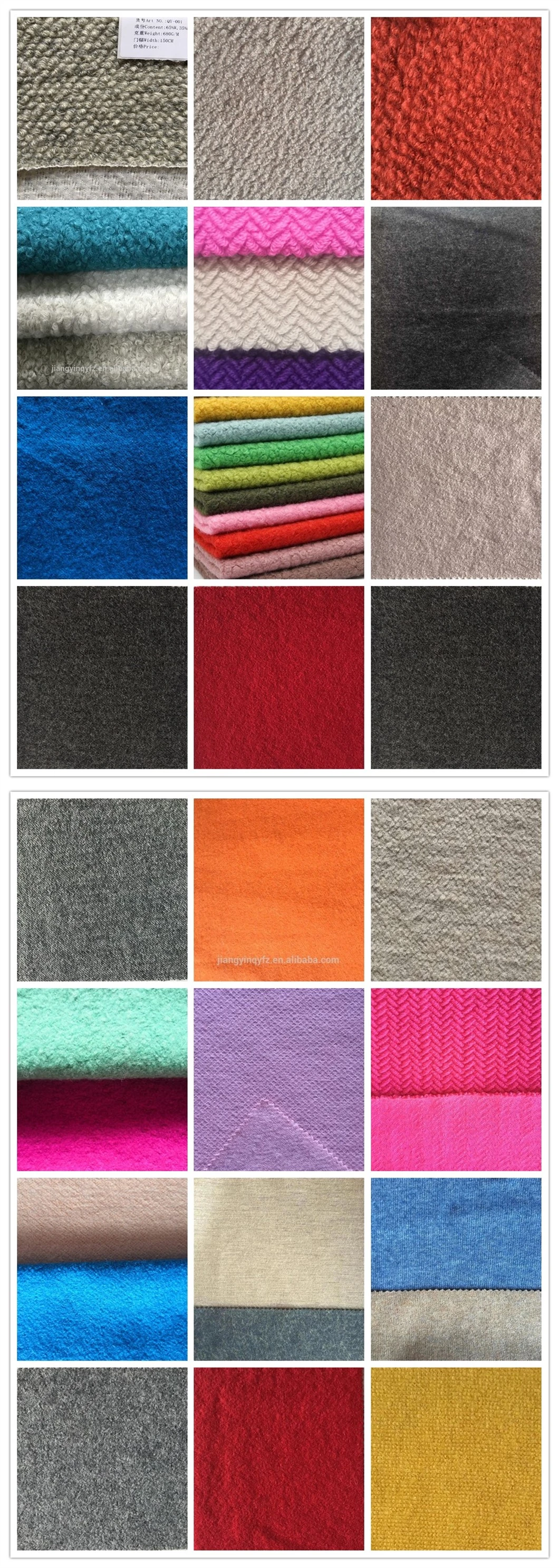 Chinese Products Promotion New Style Knitted Tr Interlock Woolen Fabric