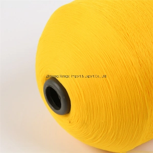 Polyester Yarn for Elastic Band 100% Polyester High Stretch Hank Polyester Yarn 75D/2 for Knitting