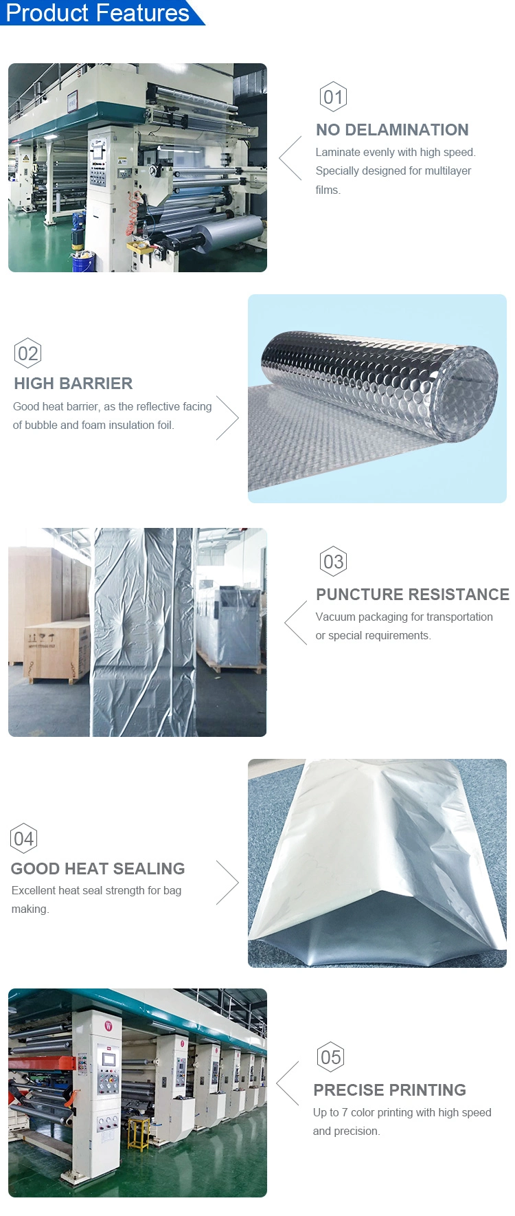 Laminated Composite Film Printed Aluminum Foil Laminated Heat Packaging Film