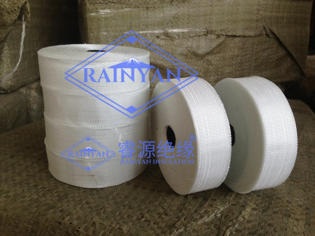 Free Sample High Temperature Electrical Insulation Unidirectional Fiberglass Tissue Banding Tape Non Alkali Fiberglass Tape