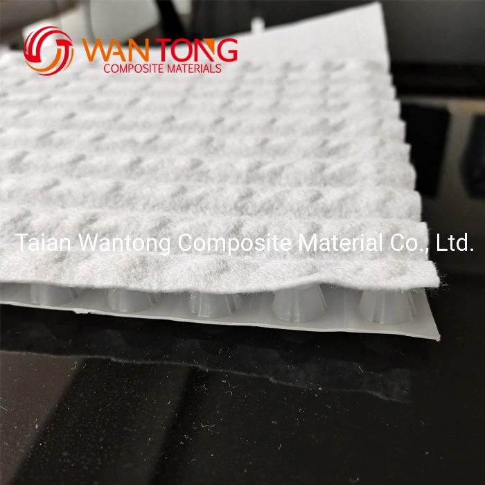 10mm Polypropylene Non-Woven Geotextile 200GSM Composite HDPE Drainage Board