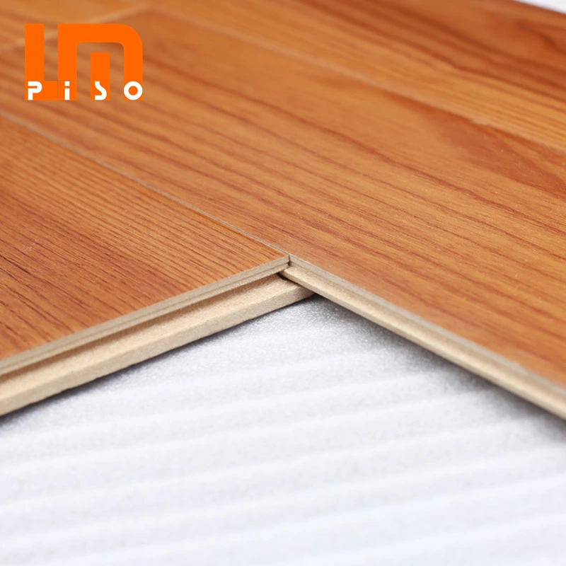 AC4 Wholesale Rubber Pressed V Groove Oak Indoor Wood Laminate Flooring/ Laminated Flooring Chinese Manufacturer