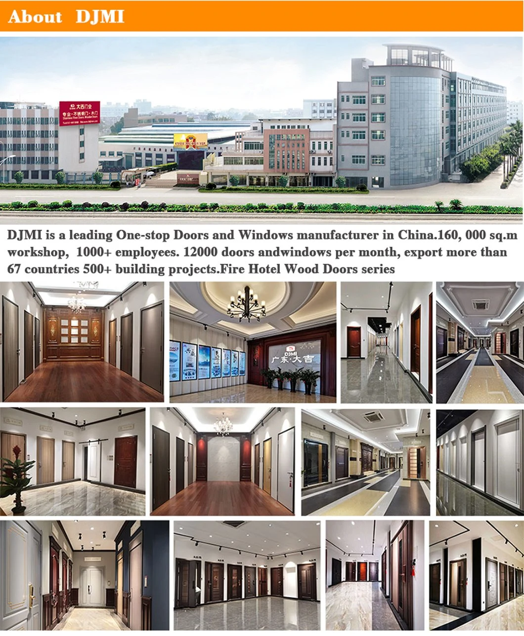 Chinese Factory Laminated Flush Solid Wood Composite Medical Center Door Manufacturer