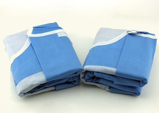 Customized Disposable Sterilization Operation Reinforcement Surgical Gown SMS Reinforcement Surgical Gown
