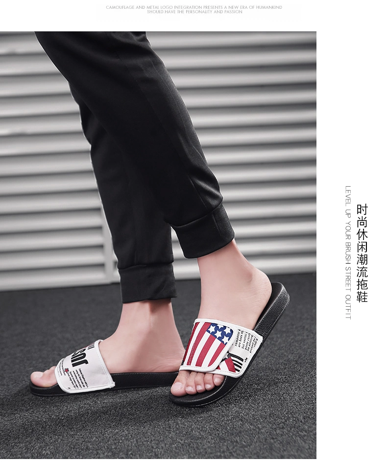 Custom Printed Breathable Mesh Sandals, Mesh Chinese Custom Printed Slippers for Men, Fsahion Designers Chinese Mesh Slipppers