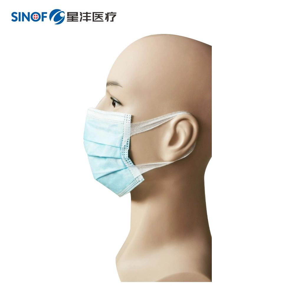 Dust Earloop 3 Ply Non-Woven Disposable Safety Protective Facial Face Mask From Chinese Factory