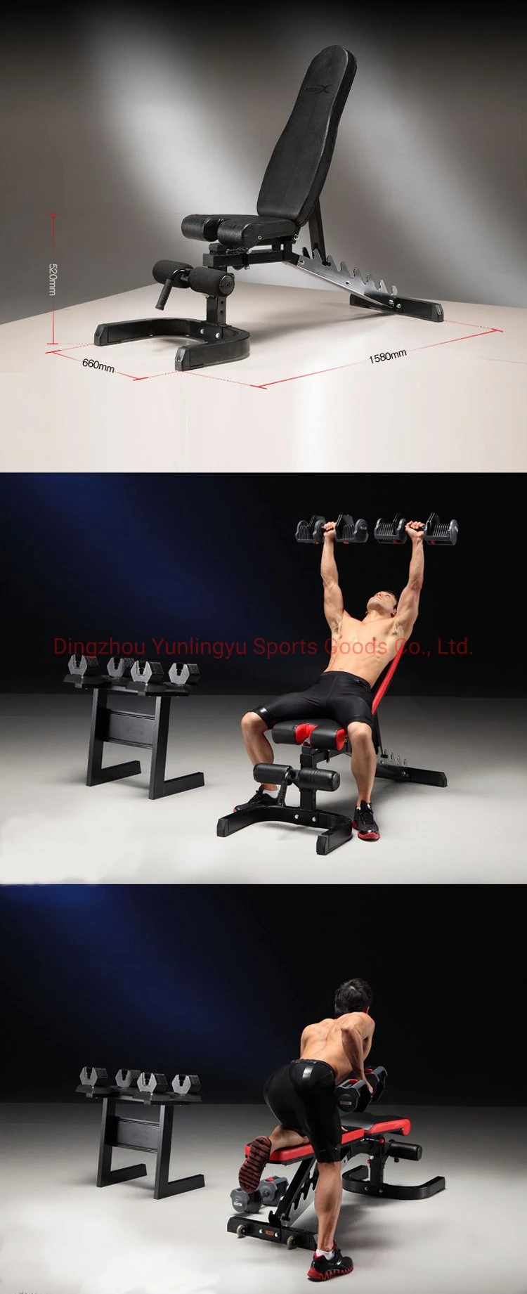 China Supplier Commercial Fitness Equipment Workout Bench Weight Bench